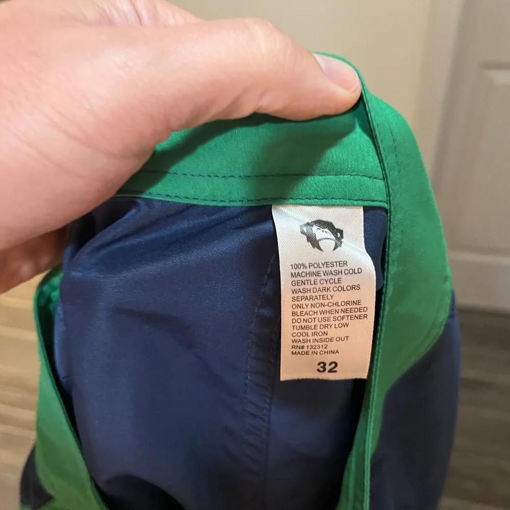 🌊 Howler Brothers Men’s 32 Blue Green Swim Trunks Shorts 8” Inseam EUC 🩳